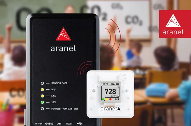 Kit Aranet4 PRO e estação base Aranet PRO para instituições de ensino