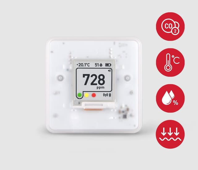 Sensor Aranet4 de CO2, temperatura, umidade relativa e pressão atmosférica