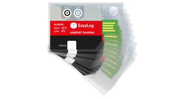 Pacote com 10 registradores de dados de temperatura EasyLog para produtos farmacêuticos