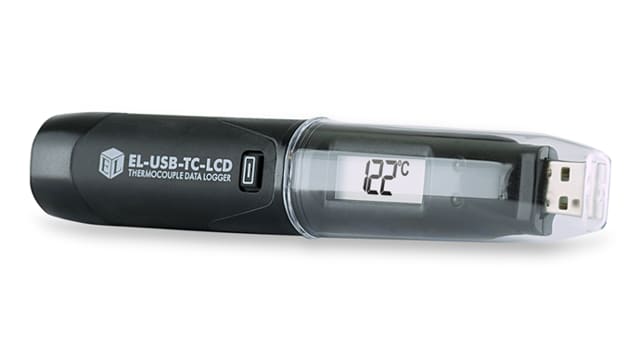 Registrador de dados de temperatura EasyLog EL-USB-TC-LCD para termopares