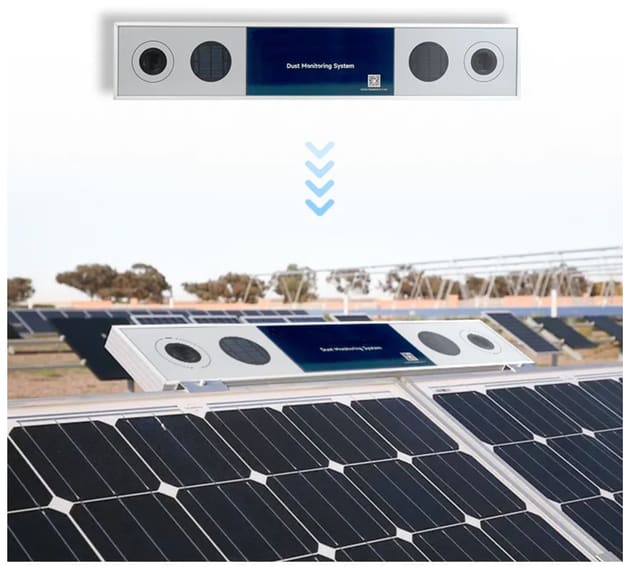 Sistema de monitoramento de sujeira HS210-03 para painéis solares