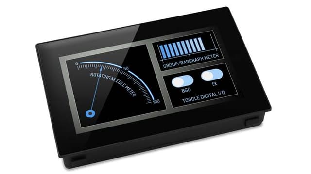 PanelPilot SGD 43-A de 4,3″ com interfaces analógica, digital, PWM e serial